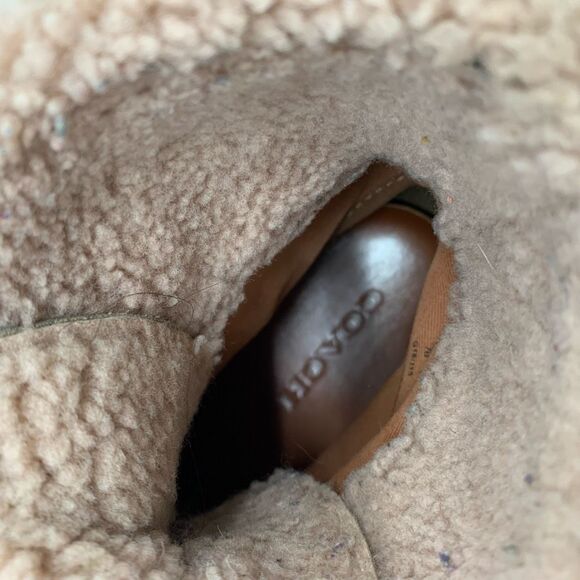 COACH Tyler sheepskin boots platform 7 womens - Picture 7 of 9